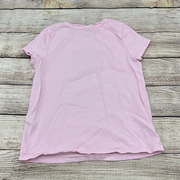 Kate Spade ♠️ Pink Here Comes Trouble Girls T-Shirt Size 5 - Picture 4 of 5